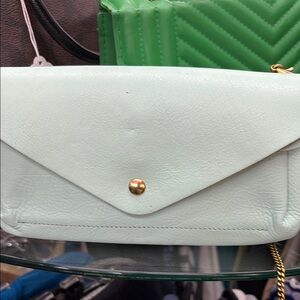 Mint Green Envelope Clutch